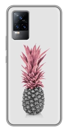 Силиконовый чехол с изображением «Чёрно-белый ананас» для Vivo V21E