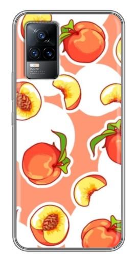 Силиконовый чехол с изображением «Дольки персиков» для Vivo V21E