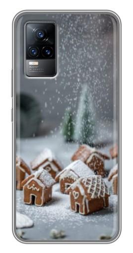 Чехол с печатью «Домики из пряников»  для Vivo V21E