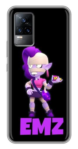 Чехол с печатью «EMZ на черном»  для Vivo V21E