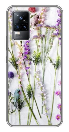 Чехол с картинкой «Фон полевых цветов» для Vivo V21E