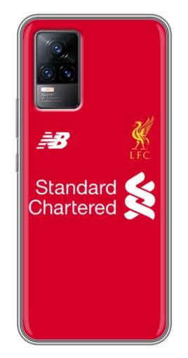 Чехол с принтом «Форма Liverpool» для Vivo V21E