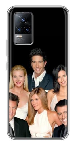 Силиконовый чехол с изображением «Фото Друзья» для Vivo V21E Силиконовый чехол с изображением «Фото Друзья» для Vivo V21E