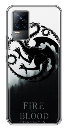 Чехол с печатью «Герб Таргариенов» для Vivo V21E Чехол с печатью «Герб Таргариенов» для Vivo V21E