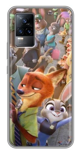 Силиконовый чехол с изображением «Герои Зверополис» для Vivo V21E