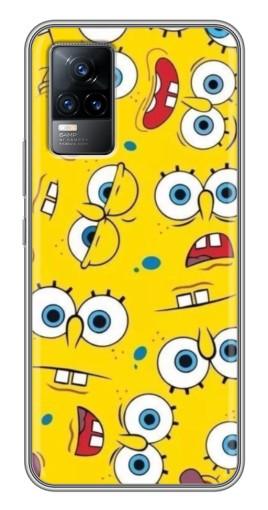 Чехол с принтом «Глаза Спанч-Боба» для Vivo V21E