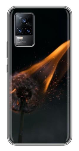 Чехол с принтом «Горящий одуванчик» для Vivo V21E