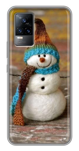 Чехол с картинкой «Игрушечный снеговик» для Vivo V21E