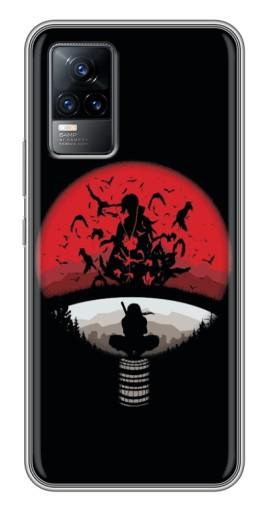 Силиконовый чехол с изображением «Итачи на черном» для Vivo V21E