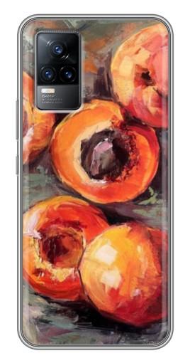 Чехол с печатью «Картина персики»  для Vivo V21E