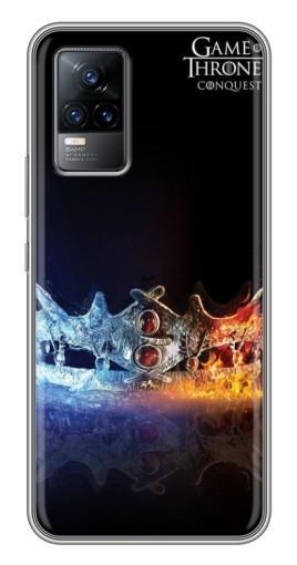 Силиконовый чехол с изображением «Корона» для Vivo V21E