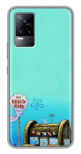 Силиконовый чехол с изображением «Krusty Krab» для Vivo V21E