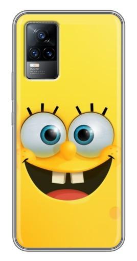Силиконовый чехол с изображением «Квадратный Губка Боб» для Vivo V21E
