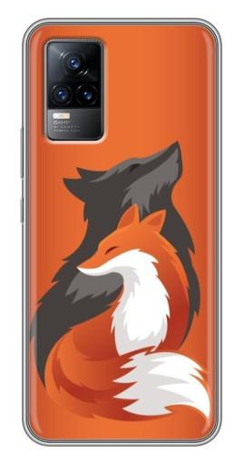 Чехол с печатью «Лиса ART»  для Vivo V21E