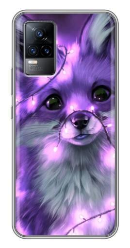 Чехол с принтом «Лисенок фиолетовый» для Vivo V21E