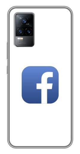 Чехол с печатью «Лого Фейсбук»  для Vivo V21E