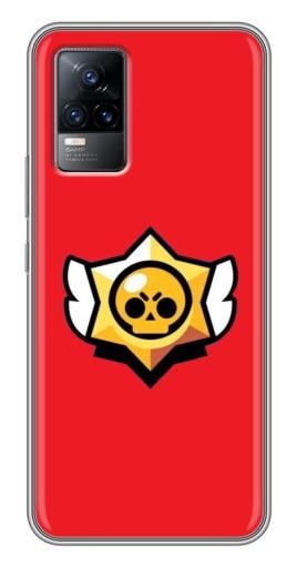 Силиконовый чехол с изображением «Лого на красном» для Vivo V21E