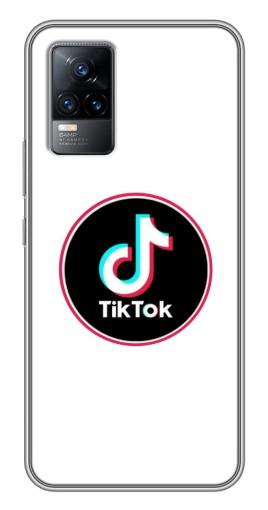 Силиконовый чехол с изображением «Лого Тик Ток» для Vivo V21E