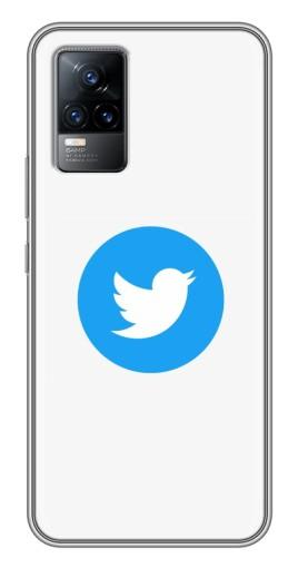 Силиконовый чехол с изображением «Лого Твиттера» для Vivo V21E