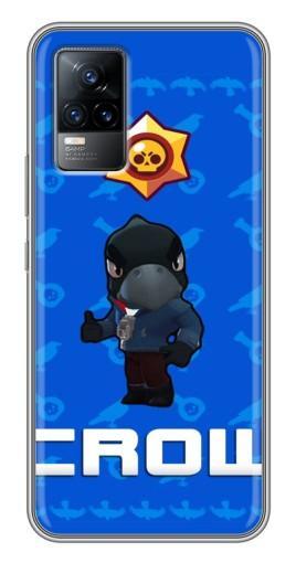 Силиконовый чехол с изображением «Медаль Crow» для Vivo V21E