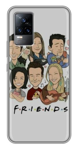 Чехол с картинкой «Мультяшные Друзья» для Vivo V21E Чехол с картинкой «Мультяшные Друзья» для Vivo V21E