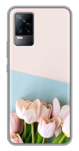Чехол с печатью «Нежные тюльпаны»  для Vivo V21E