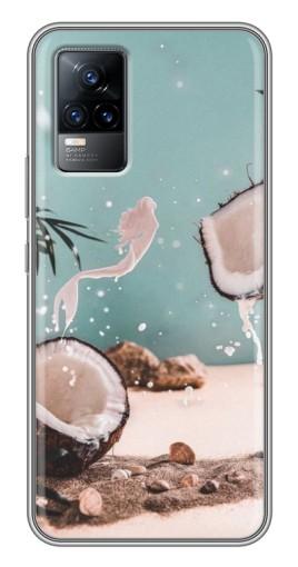 Чехол с печатью «Половинки кокоса»  для Vivo V21E