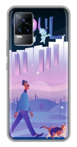 Силиконовый чехол с изображением «Постер к мультику» для Vivo V21E