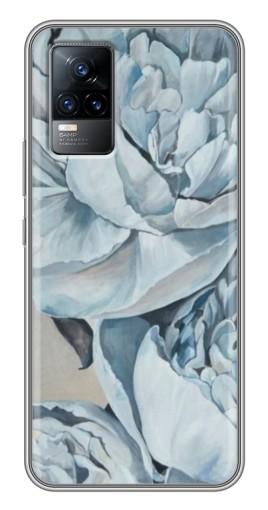 Чехол с принтом «Рисунок пионы» для Vivo V21E