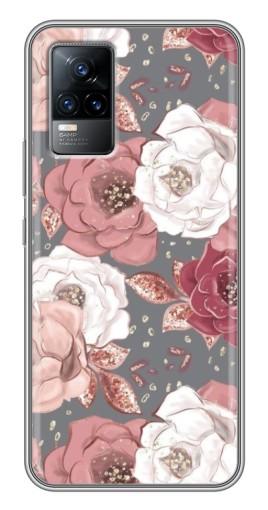 Чехол с картинкой «Рисунок розы» для Vivo V21E