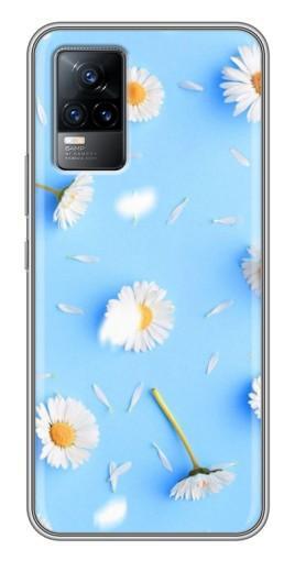 Чехол с печатью «Ромашковый фон»  для Vivo V21E