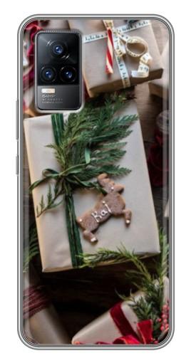 Силиконовый чехол с изображением «Рождественские подарки» для Vivo V21E