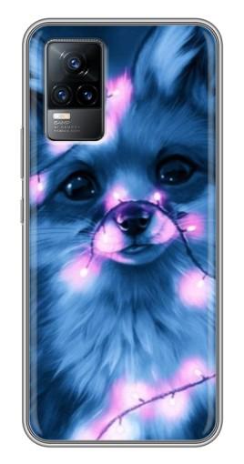 Чехол с картинкой «Синяя лисичка» для Vivo V21E