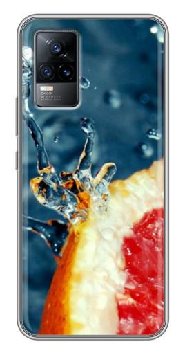 Силиконовый чехол с изображением «Сочный грейпфрут» для Vivo V21E