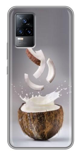 Чехол с картинкой «Стакан кокоса» для Vivo V21E