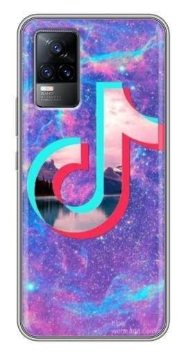 Чехол с картинкой «ТикТок мраморный» для Vivo V21E