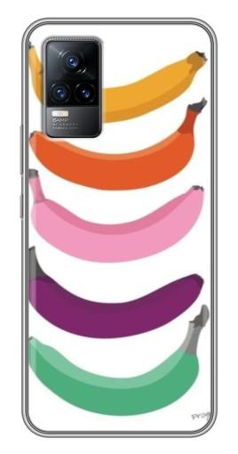 Силиконовый чехол с изображением «Цветные бананы» для Vivo V21E