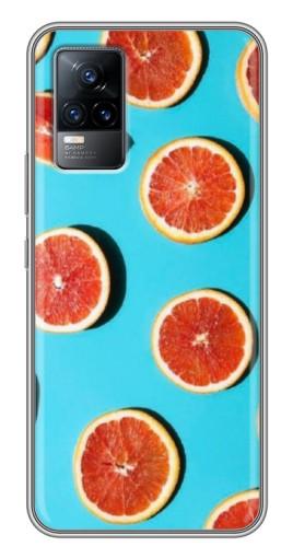 Чехол с картинкой «Яркие грейпфруты» для Vivo V21E