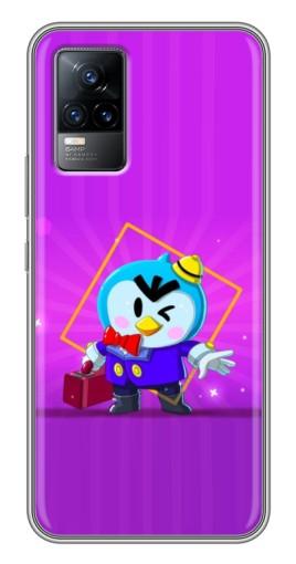 Чехол с картинкой «Яркий пингвин» для Vivo V21E