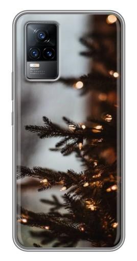 Силиконовый чехол с изображением «Елка с гирляндой» для Vivo V21E