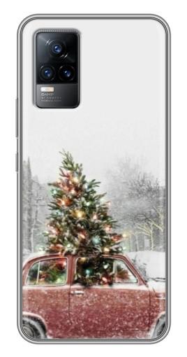 Чехол с печатью «Елка в машине»  для Vivo V21E