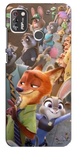 Силиконовый чехол с изображением «Герои Зверополис» для TECNO POP 4 Pro