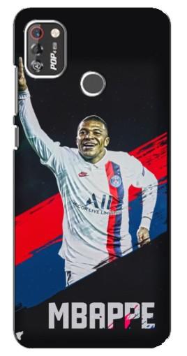 Силиконовый чехол с изображением "Mbappe в ПСЖ" для TECNO POP 4 Pro