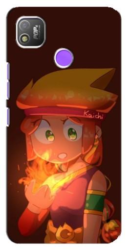 Чехол с печатью "Amber с огнем" для TECNO POP 4 Чехол с печатью "Amber с огнем" для TECNO POP 4