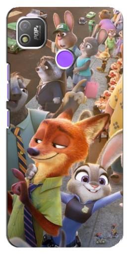 Чехол с печатью «Герои Зверополис»  для TECNO POP 4