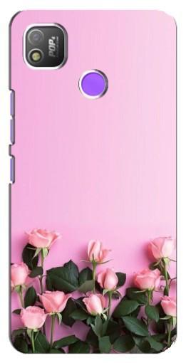 Чехол с картинкой "Нежные розы" для TECNO POP 4