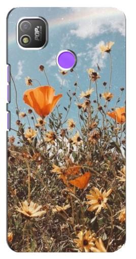 Чехол с картинкой "Желтые цветы" для TECNO POP 4