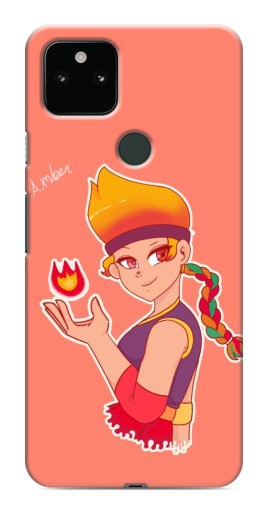 Чехол с картинкой "Amber с огоньком" для Google Pixel 5