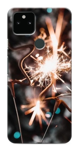 Чехол с картинкой "Бенгальские огни" для Google Pixel 5