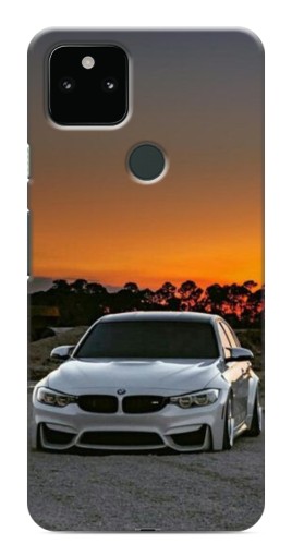 Силиконовый чехол с изображением "BMW белая" для Google Pixel 5